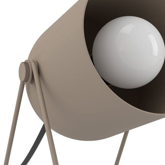 Candeeiro de Mesa Minimalista com Abajur Inclinado Areia TILSTON EGLO