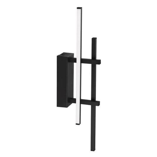 Aplique de Parede Moderno com LED Preto TREPILIANO EGLO