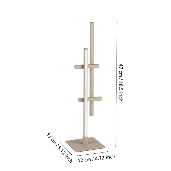 Load image into Gallery viewer, Candeeiro de Mesa LED com Estrutura Escultórica TREPILIANO EGLO
