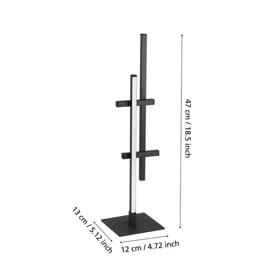 Candeeiro de Mesa LED com Design Moderno Preto Mate TREPILIANO EGLO