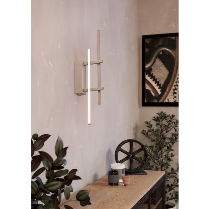 Load image into Gallery viewer, Aplique de Parede com LED Integrado Alumínio Areia TREPILIANO EGLO
