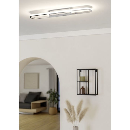 Candeeiro de teto LED com acabamento cromado CONIVARENA EGLO