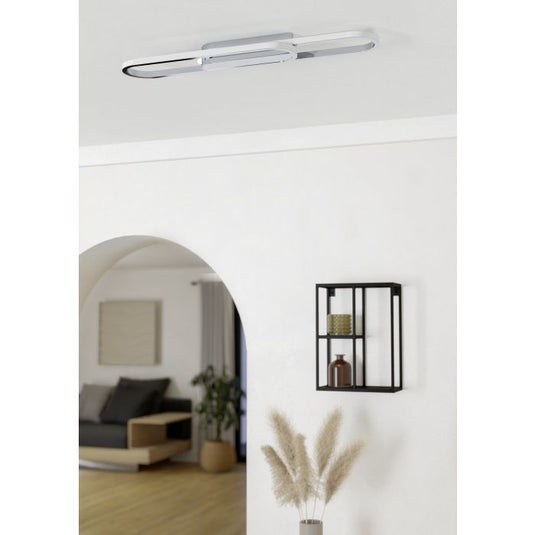 Candeeiro de teto LED com acabamento cromado CONIVARENA EGLO