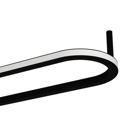 Candeeiro de teto oval preto com LED ajustável COLLECORVINO EGLO
