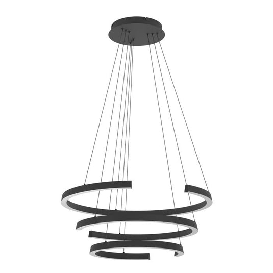 Candeeiro de teto com três anéis LED ajustáveis LABONETE EGLO