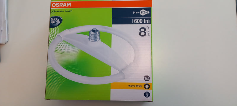 Carregue imagem no visualizador da galeriaLâmpada Fluorescente Osram Dulux pro Circolux 24w/2700k - Lumilux -1600 lm-E27
