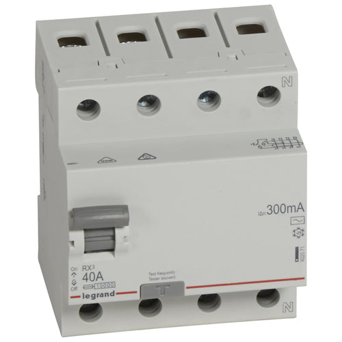 INTERRUPTOR DIFERENCIAL 4P 40A 300mA AC LEGRAND 402071 