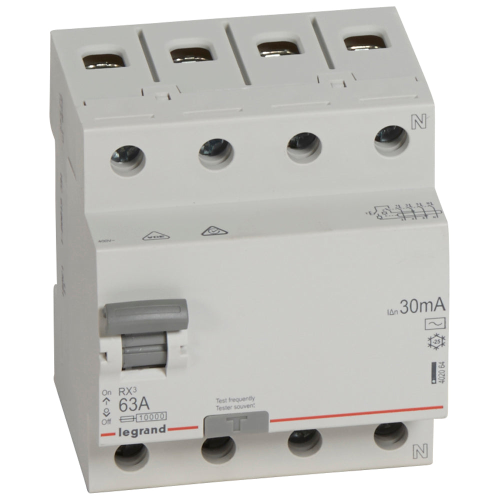 Interrupteur Différentiel ID K 4P 63A 30mA AC - Protection Des Personnes - Pour Tableau électrique