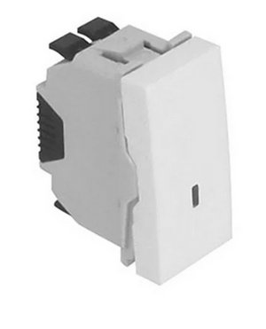 Interruptor luminoso Efapel de 1 módulo, 45015 SBR - Série Quadro 45