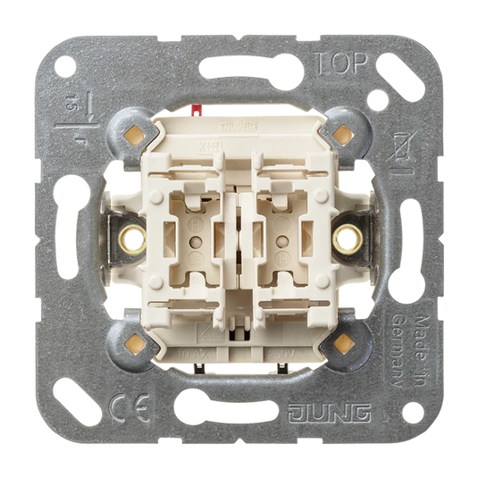 Interruptor duplo sem garras 10 AX 250 V~ JUNG