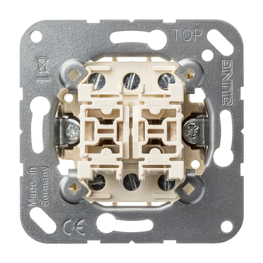 Botão de Pressão Duplo comutador 10 A 250 V JUNG 539U