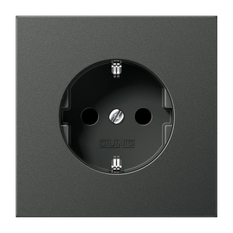 Chargez l'image dans la visionneuse de la galerie, Tomada SCHUKO® Safety Plus Alumínio Lacado Antracite LS JUNG
