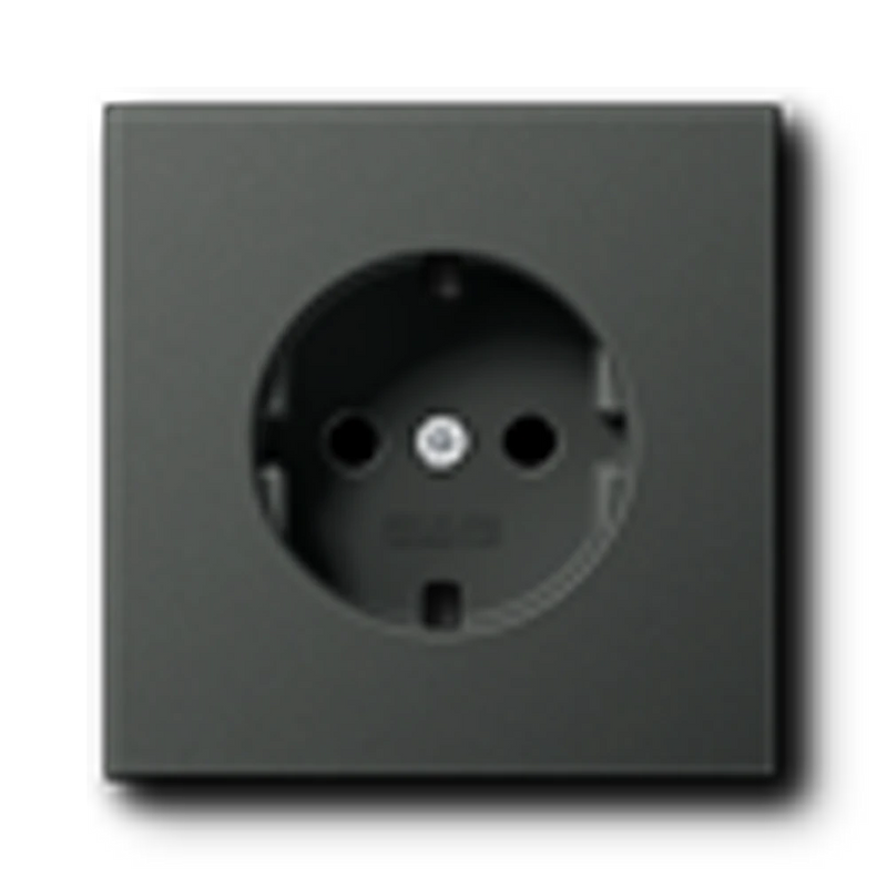 Load image into Gallery viewer, Placa central para bases de tomada SCHUKO® Safety Plus alumínio lacado antracite LS JUNG
