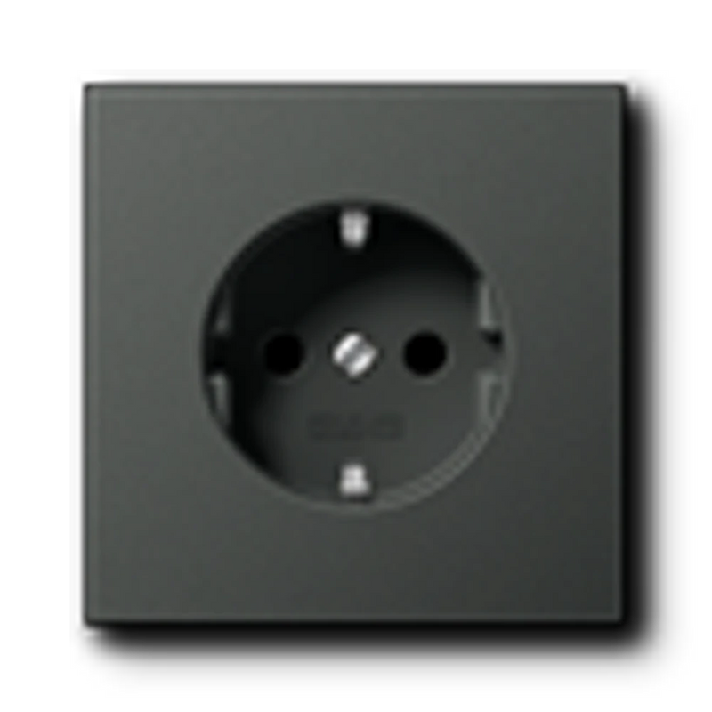 Load image into Gallery viewer, Tomada SCHUKO® 16 A 250 V Alumínio Lacado Antracite LS JUNG
