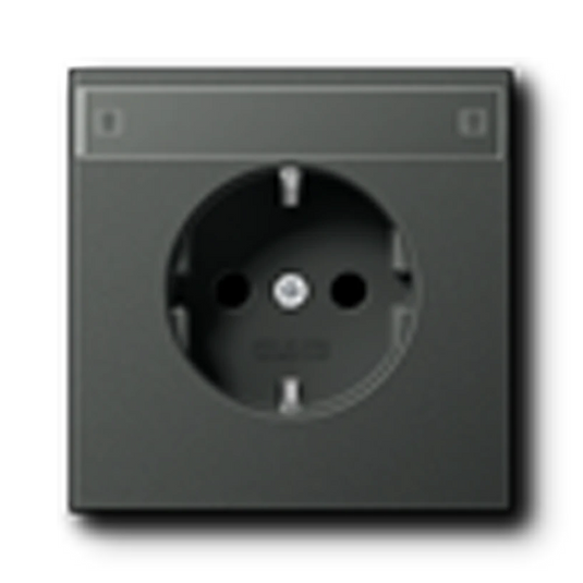 Tomada SCHUKO® 16 A 250 V Alumínio Lacado anthracite Série LS JUNG