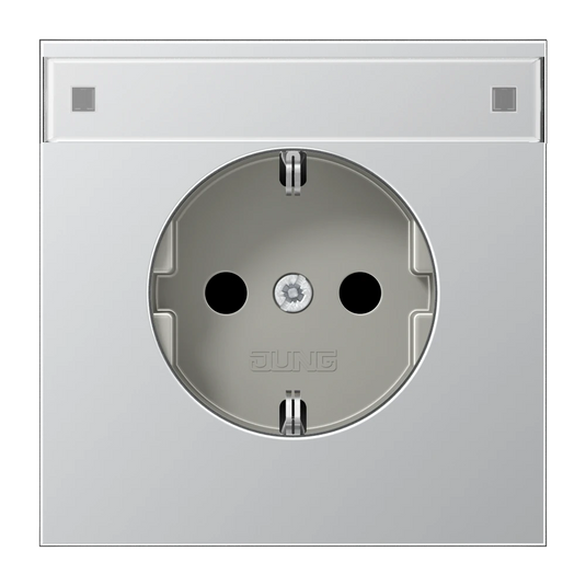 Tomada SCHUKO® 16 A 250 V alumínio Safety Plus LS JUNG