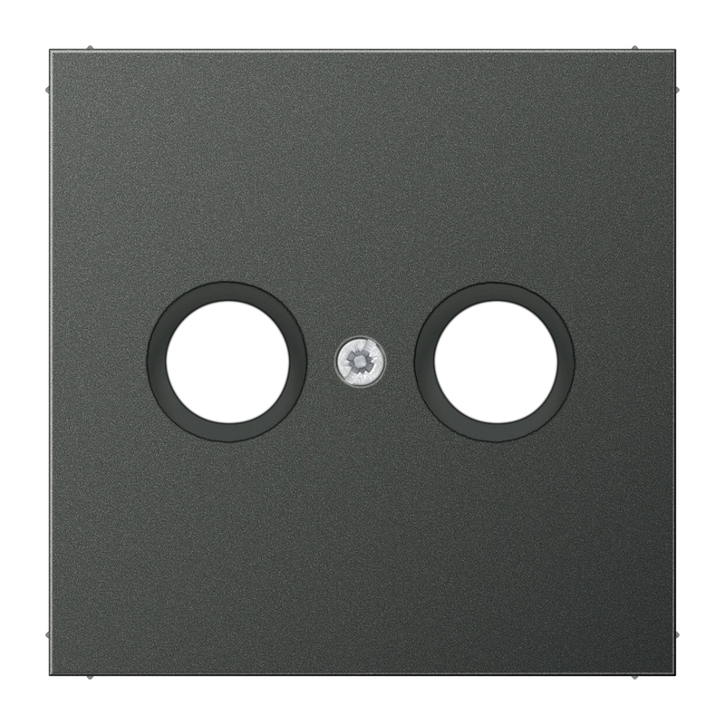 Load image into Gallery viewer, Capa para tomadas de antena alumínio lacado antracite Série LS JUNG
