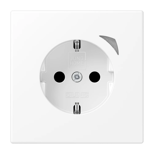 Tomada SCHUKO® com Indicação de Funcionamento e Safety Plus LS JUNG