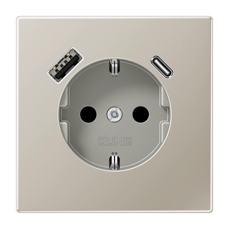 Chargez l'image dans la visionneuse de la galerie, Tomada SCHUKO® com Carregador USB tipo A e C LS JUNG
