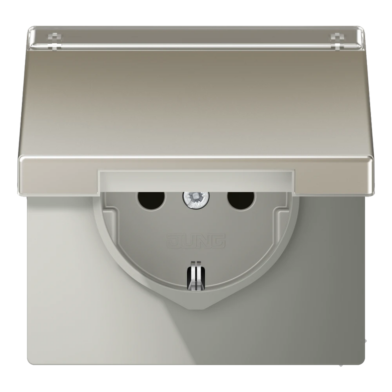 Load image into Gallery viewer, Tomada SCHUKO® 16 A 250 V com Tampa Basculante e Campo de Inscrição LS JUNG
