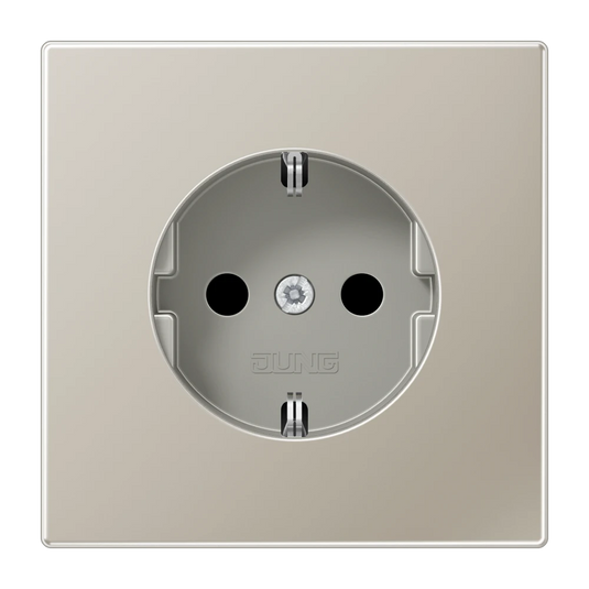 Tomada SCHUKO® com bornes de parafuso aço LS JUNG