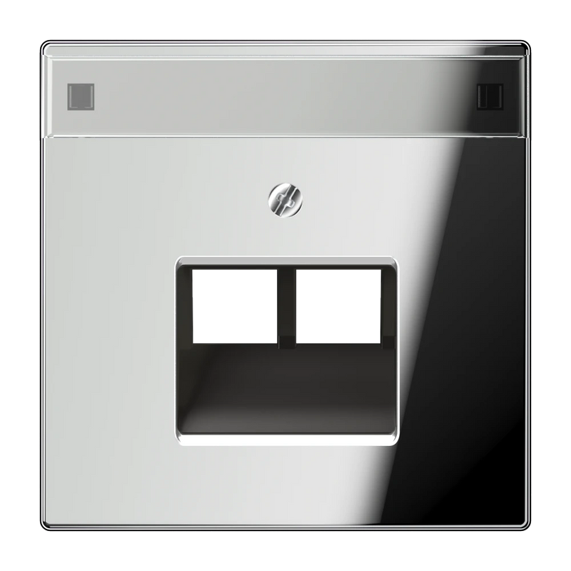 Load image into Gallery viewer, Capa para caixas de derivação 2 x 8-pólos cromado brilhante Série LS JUNG
