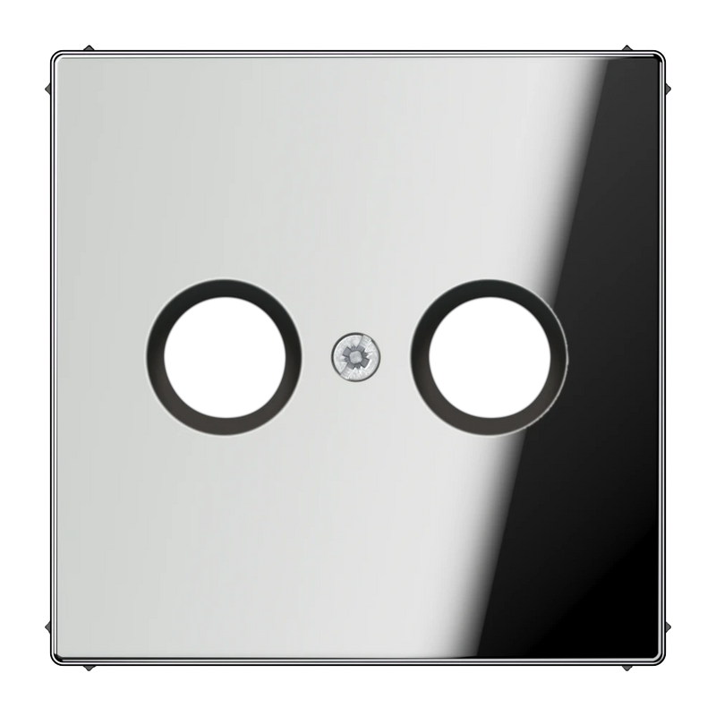Load image into Gallery viewer, Capa para Tomadas de Antena Cromado Brilhante Série LS JUNG
