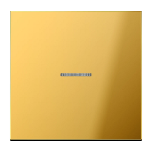 Tecla simples com visor dourado Série LS JUNG
