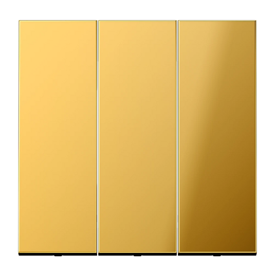 Tecla triplo dourado LS JUNG