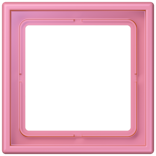 Aro simples rosa, LS 990, Les Couleurs® Le Corbusier®, acabamento rose vif - JUNG