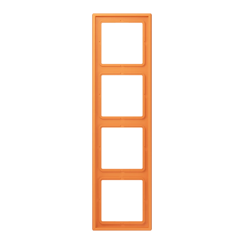 Load image into Gallery viewer, Aro quádruplo em duroplástico lacado laranja claro LS 990 JUNG
