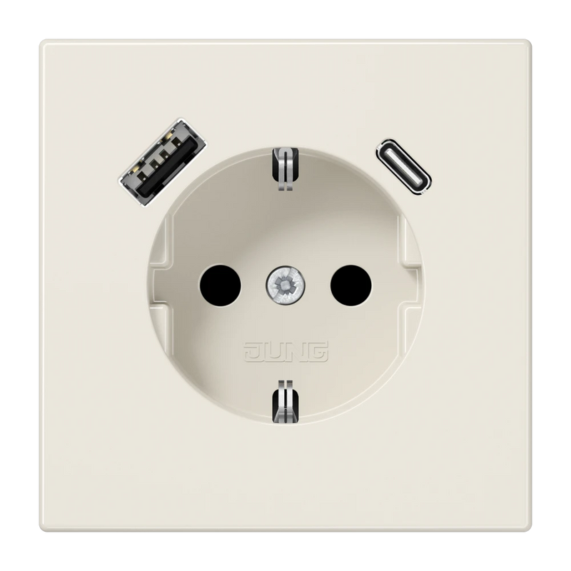 Chargez l'image dans la visionneuse de la galerie, Tomada SCHUKO® com Carregador USB Tipo A e C Safety Plus LS1520-15CA JUNG
