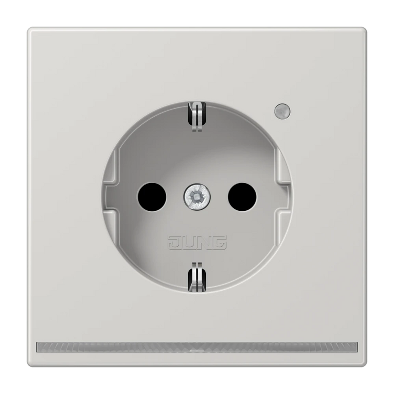 Carregue imagem no visualizador da galeriaTomada SCHUKO® com Luz de Orientação LED Cinzento Claro LS JUNG
