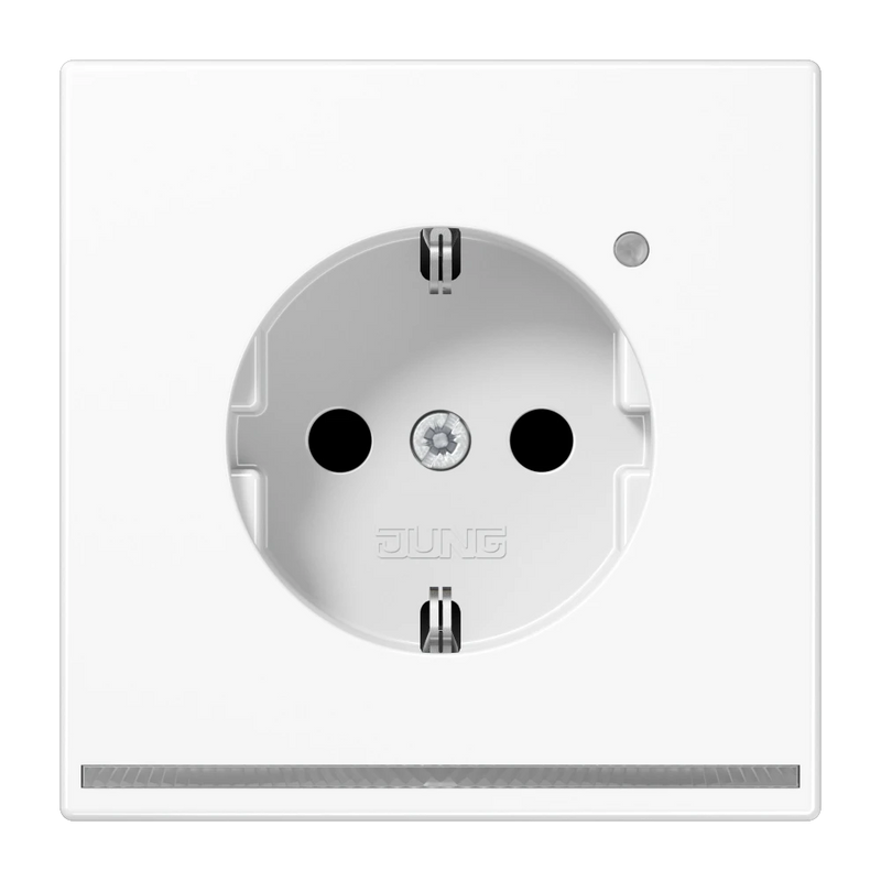 Carregue imagem no visualizador da galeriaTomada SCHUKO® com Luz de Orientação LED Cinzento Claro LS JUNG
