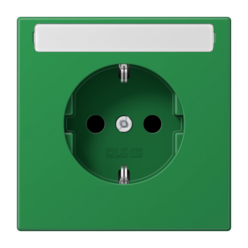 Chargez l'image dans la visionneuse de la galerie, Tomada SCHUKO® 16 A 250 V com Campo de Inscrição Verde LS JUNG
