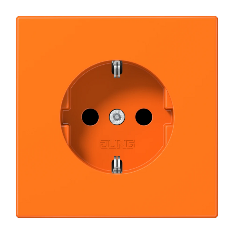 Carregue imagem no visualizador da galeriaTomada SCHUKO® 16 A 250 V Safety Plus Termoplástico Laranja LS1520BFKIO JUNG
