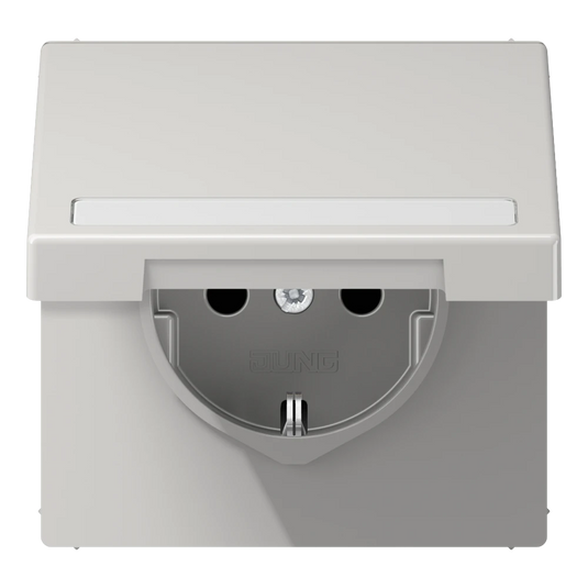 Tomada SCHUKO® com Tampa Basculante Cinzento Claro LS1520BFNAKLLG JUNG