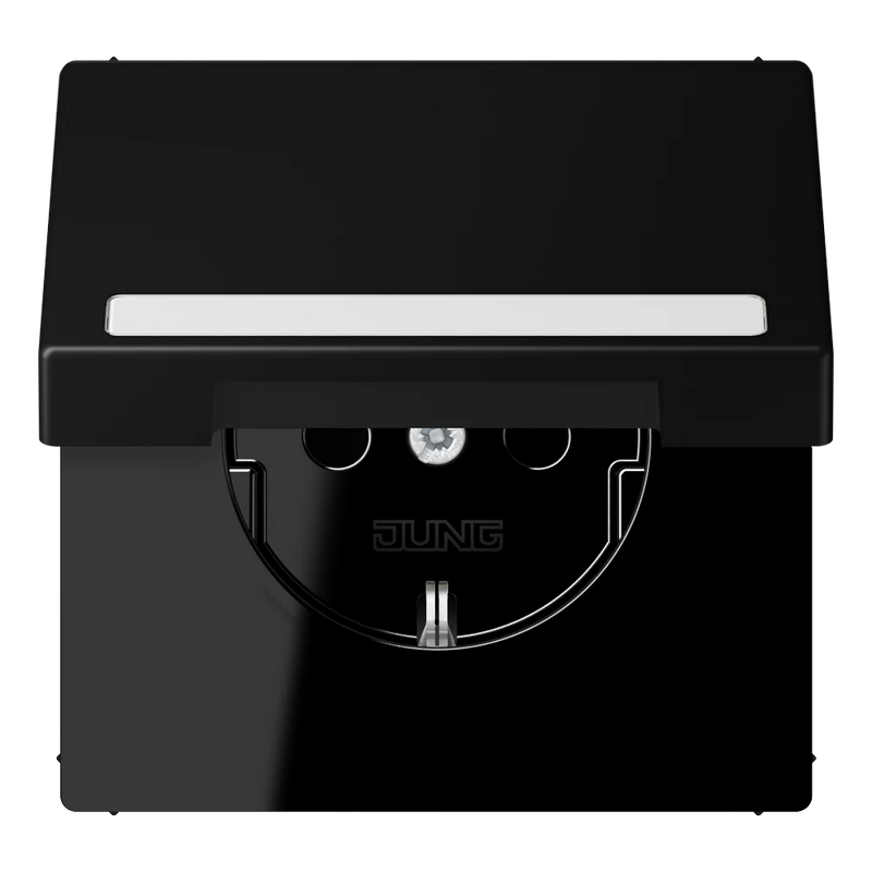 Load image into Gallery viewer, Tomada SCHUKO® 16 A 250 V com Campo de Inscrição Preto Mate LS1520BFNAKLSWM JUNG
