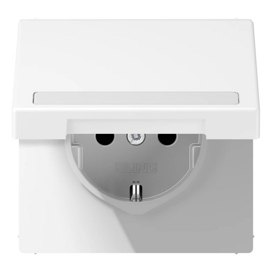 Tomada SCHUKO® com Tampa Basculante e Campo de Inscrição LS1520BFNAKLWWM JUNG