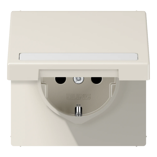 Tomada SCHUKO® 16 A 250 V com Tampa Basculante e Campo de Inscrição LS1520BFNAKL JUNG