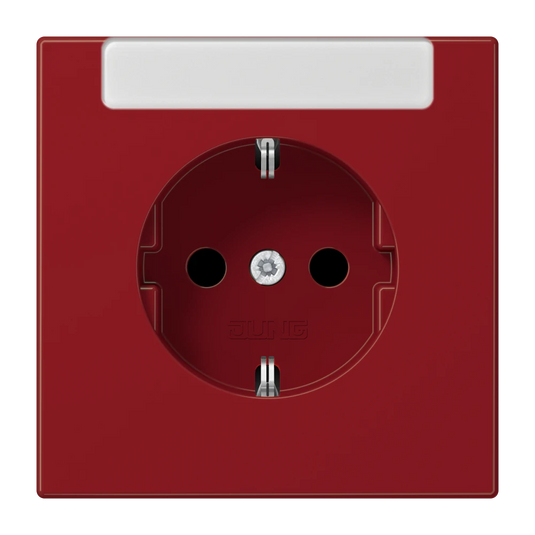 Tomada SCHUKO® 16 A 250 V com Campo de Inscrição Vermelho LS1520INART JUNG
