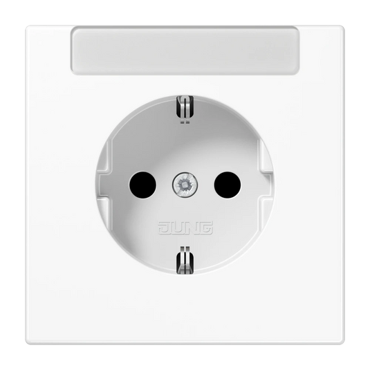 Tomada SCHUKO® 16 A 250 V com Campo de Inscrição Branco LS1520INAWW JUNG