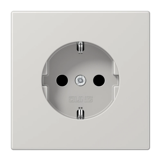 Tomada SCHUKO® Safety Plus em Duroplástico Cinzento Claro LS JUNG