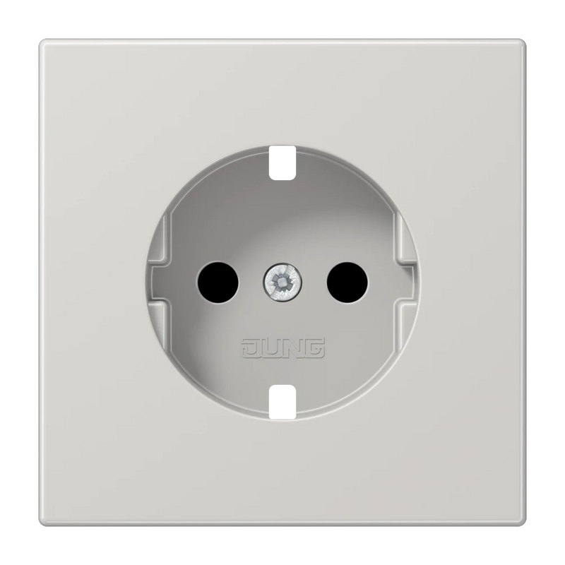 Load image into Gallery viewer, Placa central para bases de tomada SCHUKO® Safety Plus cinzento claro LS1520KIPLLG JUNG
