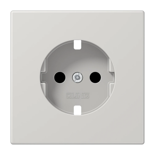 Placa central para bases de tomada SCHUKO® Safety Plus cinzento claro LS1520KIPLLG JUNG