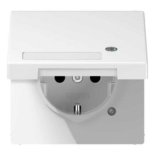 Tomada SCHUKO® com Tampa Basculante e Indicação de Funcionamento LS1520NAKLKOWW JUNG