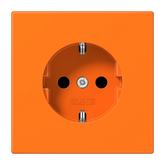 Tomada SCHUKO® laranja 16 A 250 V Termoplástico LS JUNG