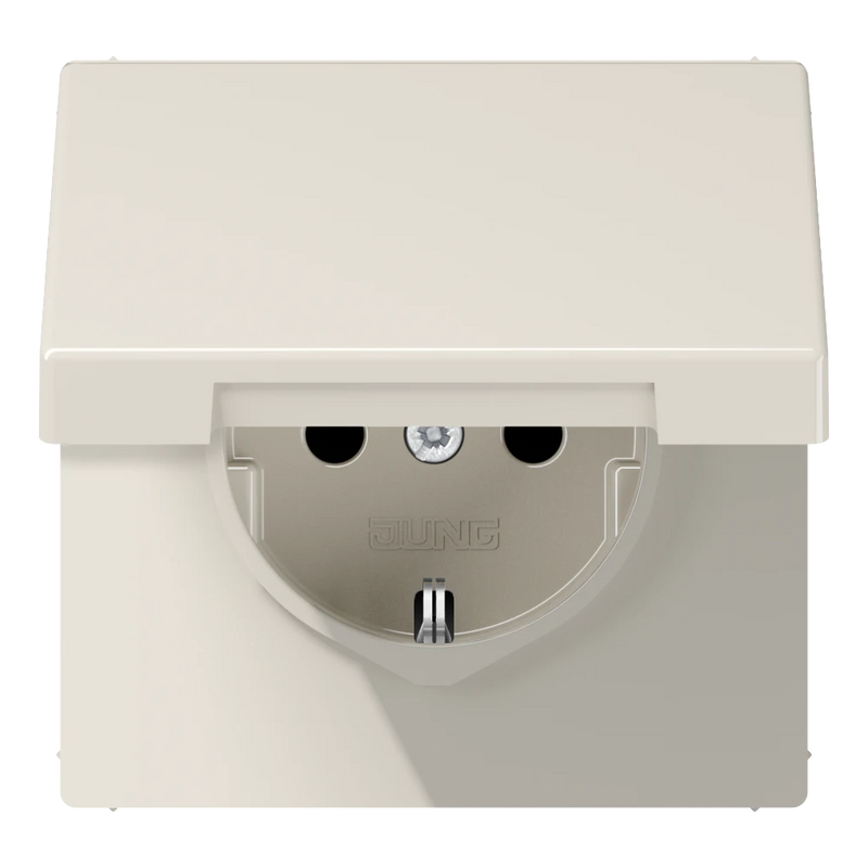 Carregue imagem no visualizador da galeriaTomada SCHUKO® com Tampa Basculante Marfim LS1521KIKL JUNG
