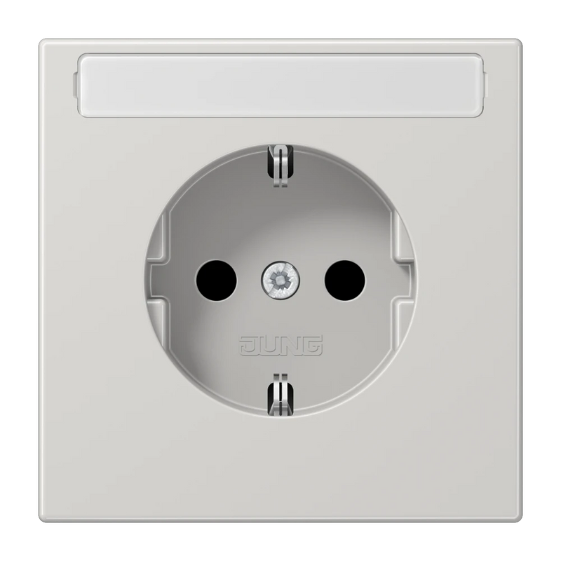 Load image into Gallery viewer, Tomada SCHUKO® com Campo de Inscrição Cinzento Claro LS1521KINALG JUNG
