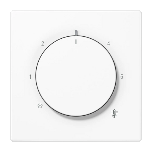 Placa central para termóstato Símbolo de temperatura branco LS JUNG